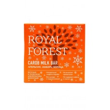ROYAL FOREST Шоколад из кэроба с апельсином, имбирем и корицей 75 г