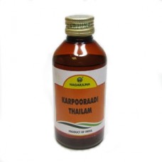 Карпуради Нагарджуна массажное масло, Karpooradi Thailam Nagarjuna, 200 мл