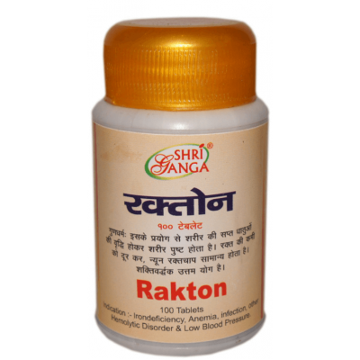 Рактон очищение крови, Rakton Shri Ganga, 100 таб.