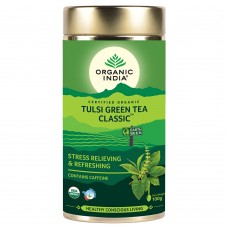 Organic India Листовой чай туласи Tulasi Greean Tea 100г