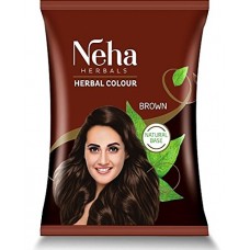  Краска для волос Neha Herbals на натуральной основе, коричневый цвет, 15 г