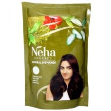 Краска для волос на основе натуральной хны Neha Herbals (Темно каштановый), 500г