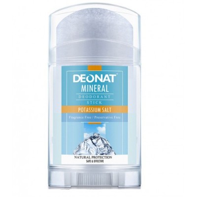 Дезодорант-кристалл «ДеоНат» (Deonat) чистый, стик плоский, вывинчивающийся (twist-up), 100г