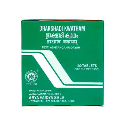 Drakshadi Kwatham, Kottakkal AVS Дракшади Кватхам, Коттаккал 100 таб.