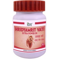 Хридьямрит Вати ДС (при сердечно-сосудистых заболеваниях) Hridyamrit Extra Powder DS Divya Patanjali 80 таб.