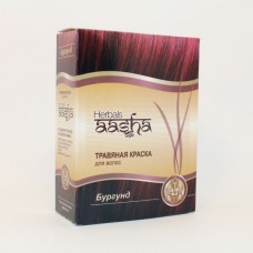 ААША Краска для волос на основе индийской хны Бургунд, 60 г