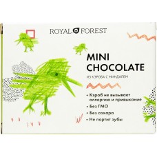 ROYAL FOREST Mini chocolate шоколад из кэроба с миндалем, 30 г