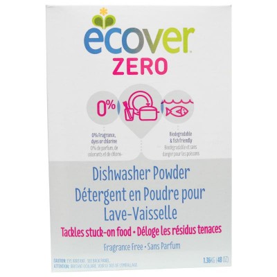 ECOVER Порошок для посудомоечных машин Zero, без ароматизаторов 1,36 кг