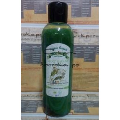 East Magic Шампунь-зелёная эмульсия укрепление луковиц на усьме для отращивания волос с маслом макадамии, опунции и орхидеи BINT RAVANI, 200 мл