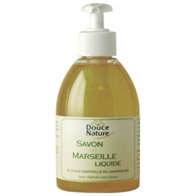 DOUCE NATURE Биоорганическое жидкое Мыло «Марсельское» с эфирным маслом лавандина, 300 мл