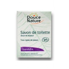 DOUCE NATURE Биоорганическое мыло туалетное с экстрактом лавандина, 100 г