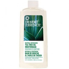 Desert Essence Освежающая безалкогольная жидкость для полоскания рта с экстрактом чайного дерева, 480 мл