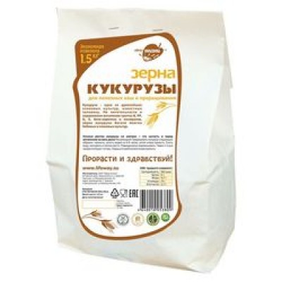 ОБРАЗ ЖИЗНИ Зёрна кукурузы для проращивания(упаковка) 1,5 кг
