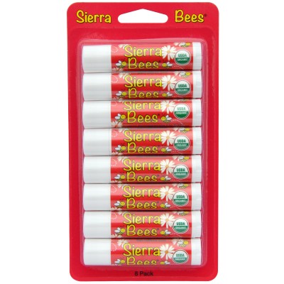 Sierra Bees Органические бальзамы для губ Гранат, 0,15 унции (4,25 г)