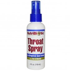 NutriBiotic Спрей с цинком от боли в горле,  First Aid Throat Spray, 118 мл